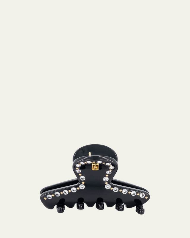 Rapail Small Acetate & Crystal Claw Clip